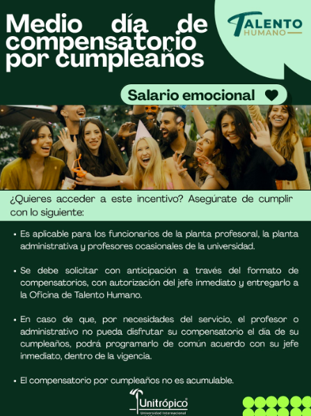 Medio día compensatorio por cumpleaños